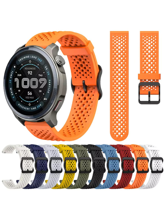 Amazfit Uhrenarmband, Silikon, Schwarz, Unisex - Bild 6