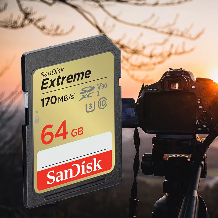SanDisk Extreme SD-Karte UHS-I mit bis zu 180MB/s für 4K UHD Videokameras und SLR-Kameras, Schwarz - Bild 5