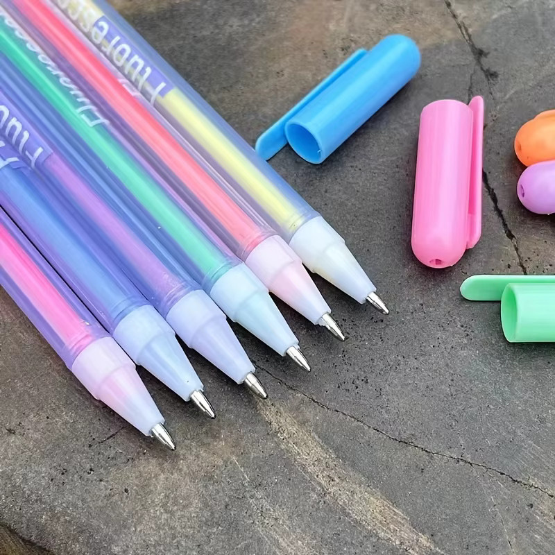 6-farbiger Gel-Tintenroller in Multicolour für Schule, Büro und Kunst zum Skizzieren und Zeichnen - Bild 4