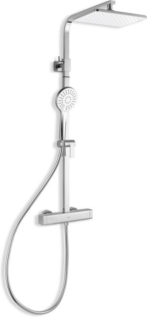 baliv Überkopfbrauseset KBS-30.110 mit Thermostat, Handbrause und Regendusche, Verchromt - Bild 1