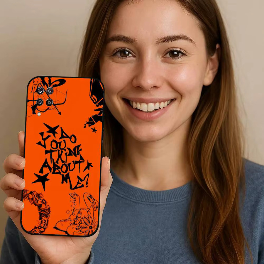 Mesuca Handyhülle ATP Album By Nsqk für Samsung Galaxy S21 S22 S23 S24 S25 S26 Ultra FE Plus 5G A52S Soft Cover Orange - Bild 5