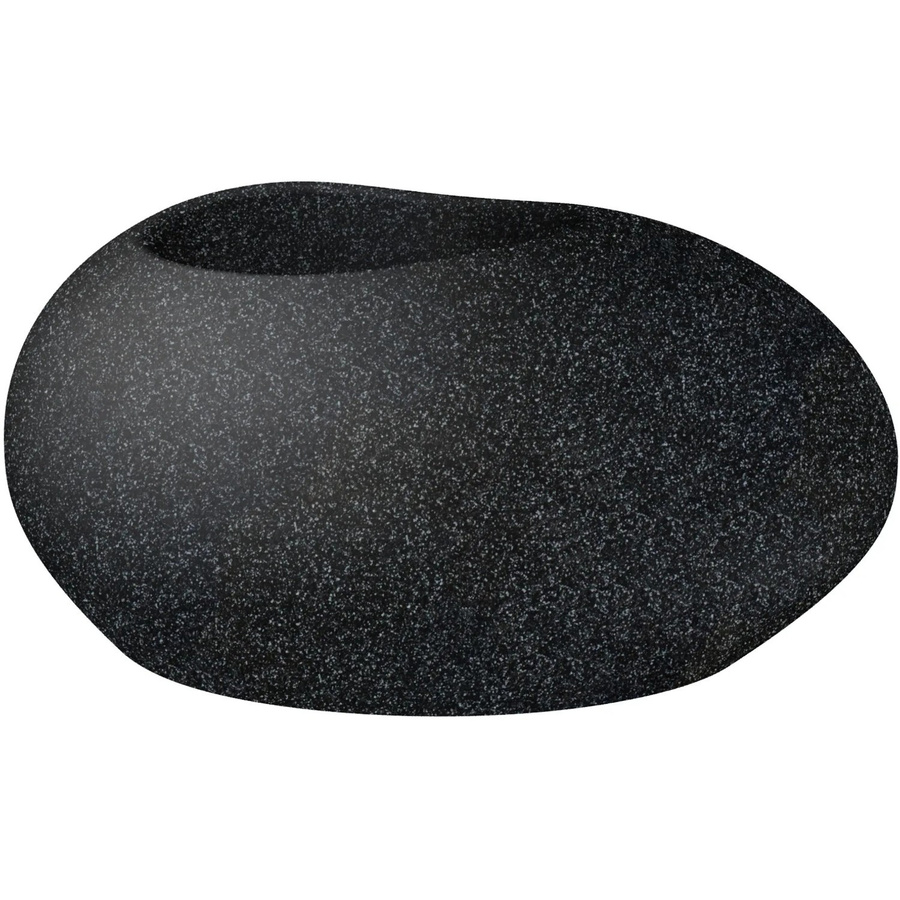 Scheurich Pflanzgefäß Flow rund in Schwarz-Grau, Durchmesser: 48 cm, Höhe: 23,1 cm - Bild 2