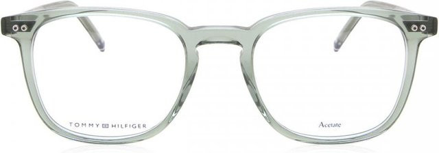 Tommy Hilfiger TH 1814 Korrektionsbrille, Herren, Vollrand, Square, Transparent Sage Green/White, Acetat - Bild 1