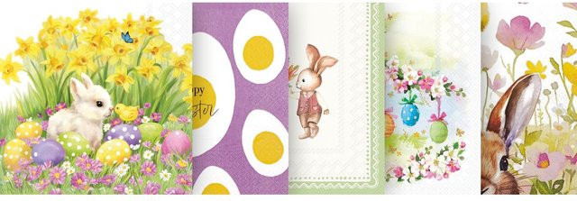 VBS Servietten-Set Happy Easter aus Papier für dein Osterfest - Bild 1