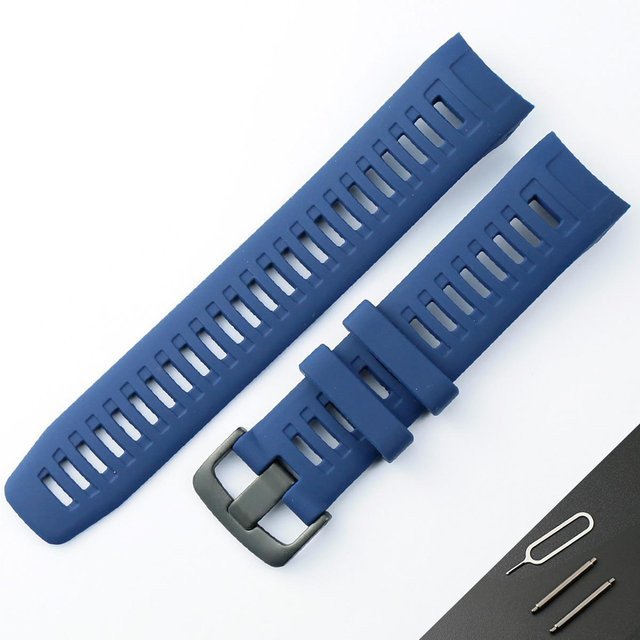 Apinsenda Uhrenarmband Silikon, 22 mm, Herren, navy blau - Bild 1