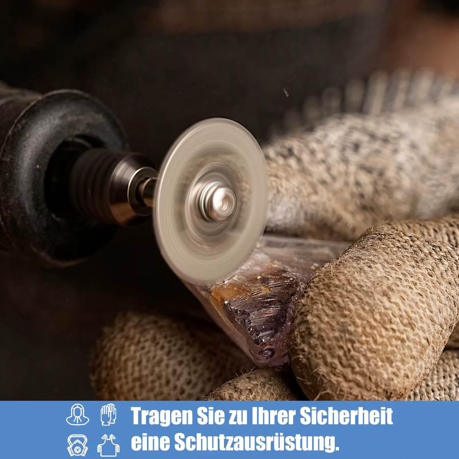 10 Stück Trennscheibenräder mit 2 Dornen, Durchmesser: 22 mm, Ersatz für Dremel-Rotationswerkzeuge von SI FANG - Bild 2