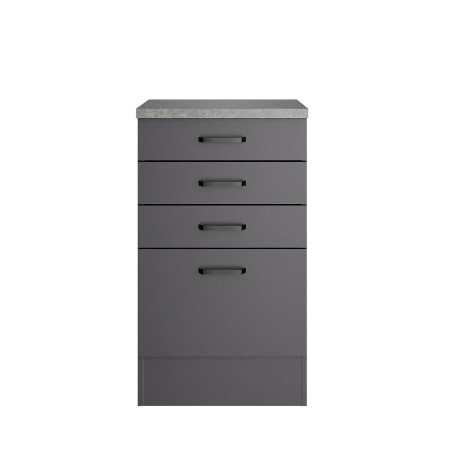 OPTIFIT Unterschrank Kiel420 mit 3 Schubkästen, Anthrazit Matt, B/T/H: 50 x 50 x 88 cm - Bild 2