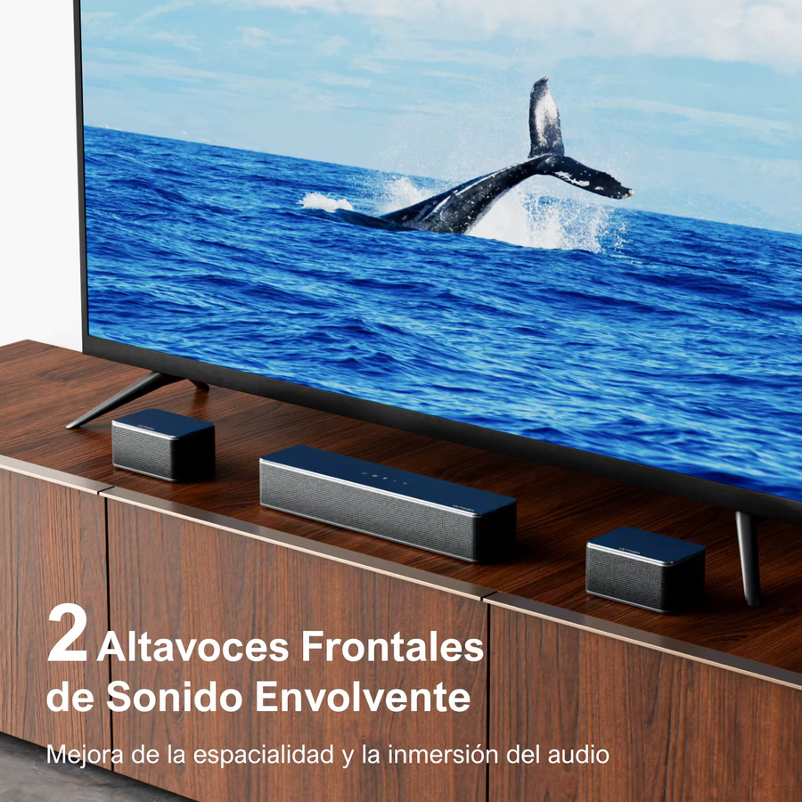 ULTIMEA 7.1 Surround Sound System Soundbar mit Bluetooth und App-Steuerung, Heimkino-Lautsprecher inklusive 6,5-Zoll-Wireless-Subwoofer in Schwarz - Bild 3