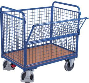 VARIOfit Drahtkastenwagen Blau B/T/H: 120 x 75 x 35 cm - Bild 1