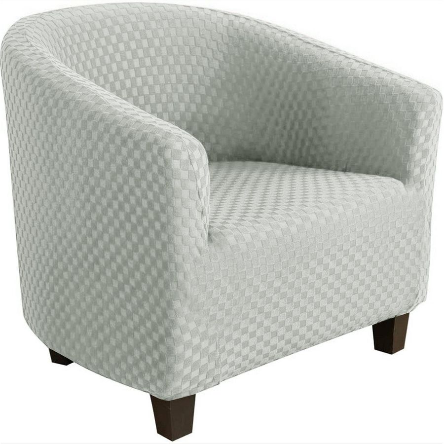 Yiran Furniture Elastischer Sofa-Sesselbezug für Café- und Halbrund-Stühle, Polyester, B/H/T: 40 x 52 x 50 cm - Bild 1