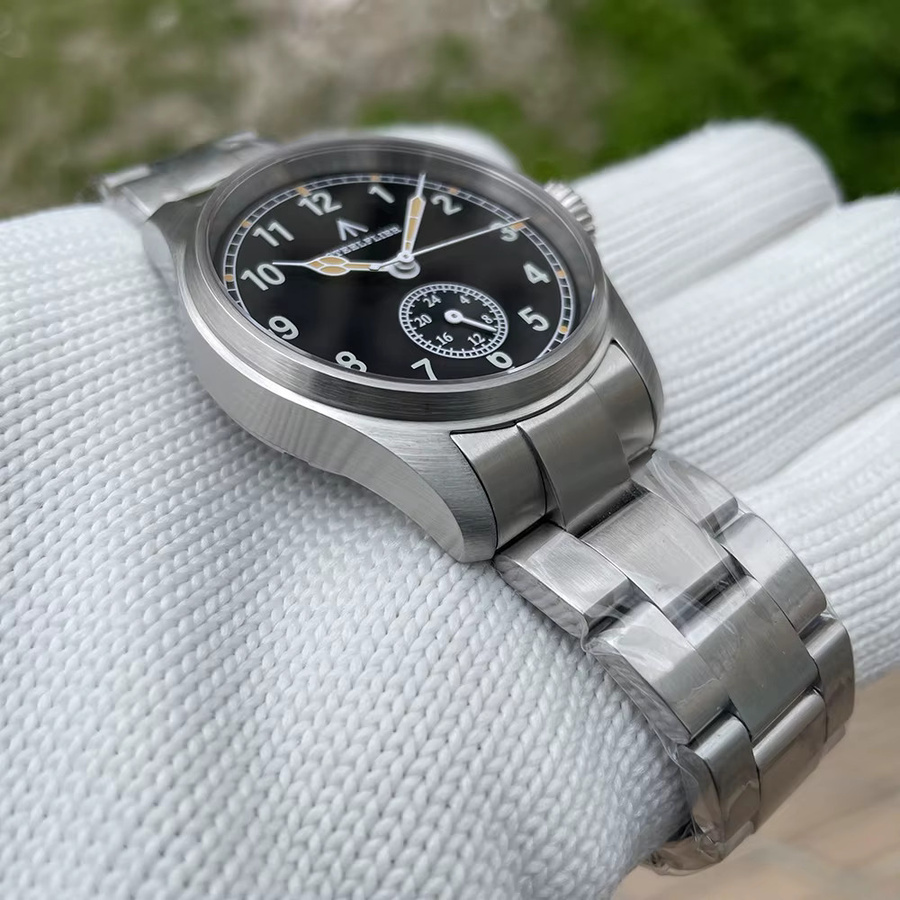 STEELFLIER Armbanduhr Quarz, Edelstahl, Schwarz, Silber, Herren - Bild 3
