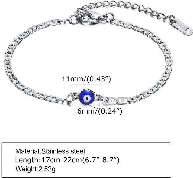 Lucky Star Jewelry Armband Edelstahl, Silber, Zirkonia, Herren - Bild 1