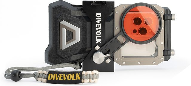 DIVEVOLK SeaTouch 4 MAX Plus Tauchfilter und Armband-Set für iPhone und Android Smartphones in Schwarz - Bild 1