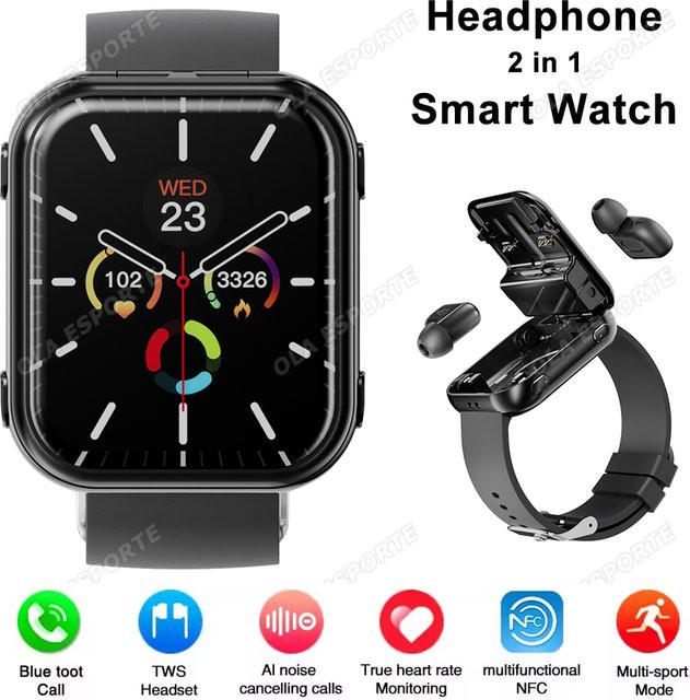 Ola Esporte Smartwatch, Schwarz, Silikon, Herzfrequenz, wasserdicht - Bild 1