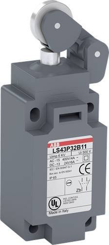 ABB LS43P32B11 Positionsschalter 10A mit Kuppenstößel in Grau IP65 - Bild 1