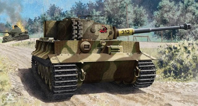 Academy Tiger I, Späte Version, Fahrzeug, 1:72 - Bild 1