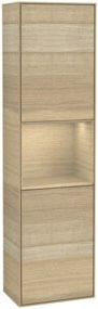 V&B Hochschrank Finion mit LED-Beleuchtung und Glastüren, B: 41,8 cm, H: 151,6 cm - Bild 1