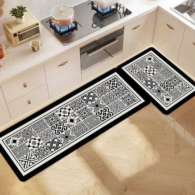 VIKAMA Küchen-Fußmatte im skandinavischen Stil, waschbarer Teppich für Küche, Badezimmer, Flur oder Balkon - Bild 1