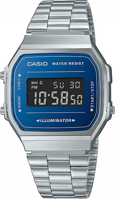 Casio Digitaluhr, Quarz, Edelstahl, Blau, 36 mm, Herren - Bild 1