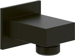 Villeroy & Boch Wandanschlussbogen Universal Showers eckig für Wandmontage, Matt Black, 1/2 Zoll - Bild 1