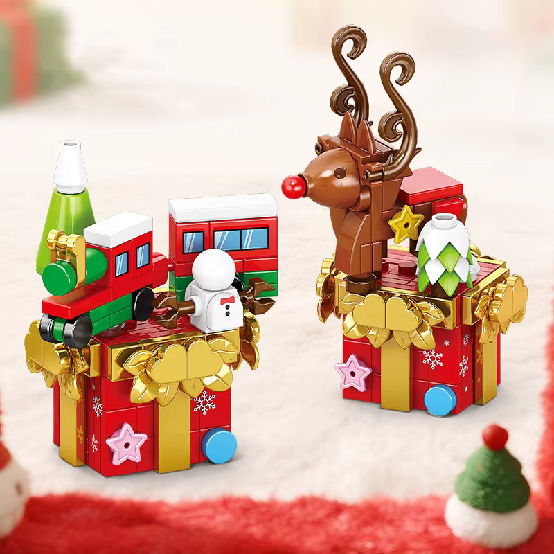 HOVFELER Stadt Weihnachten Bausteine, 6-teiliges Set - Bild 3