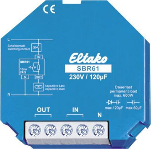 Eltako SBR61-230V/120µF 61100330 Strombegrenzungsrelais in Blau - Bild 1