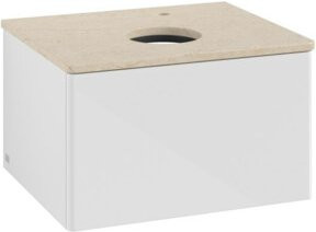 Villeroy & Boch Waschtischunterschrank Antao ohne Frontstruktur in Weiß, B/T/H: 60 x 36 x 50 cm - Bild 1