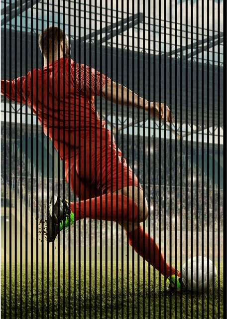 FN Acustico Akustikplatte Soccer 1 in Bunt mit PET und MDF, H x B x T: 2.400 x 1.693 x 19 mm - Bild 1
