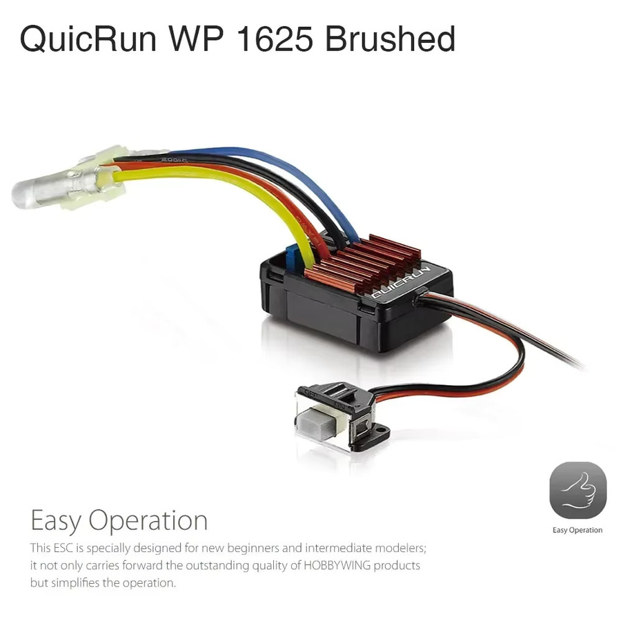 Hobbywing Quicrun 1625 25a ESC, elektronischer Geschwindigkeitsregler, wasserdicht, gebürstet - Bild 3