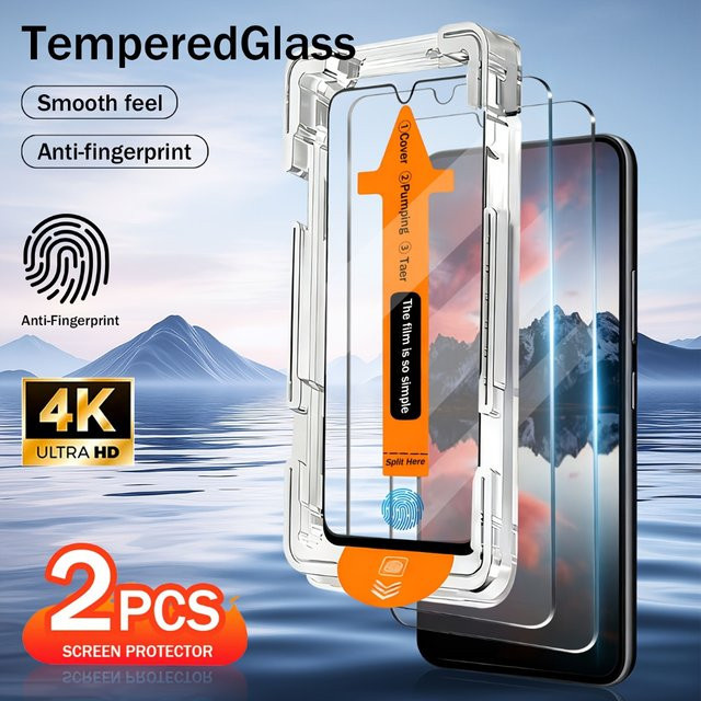 NNBILI 2er-Pack Panzerglas Displayschutz für Samsung Galaxy S26 Ultra S25 S24 S23 S22 S21 Plus A71 A25 A15 A35 A34 A54 A55 5G, Transparent - Bild 1