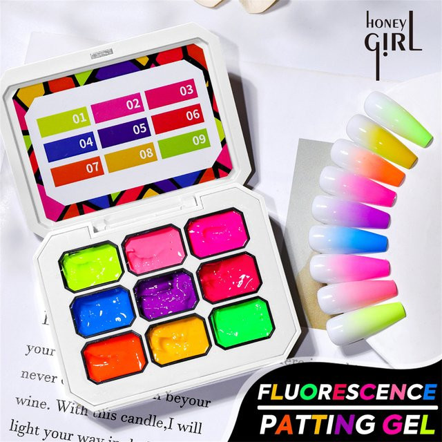 HONEY GIRL Nagellack Pat Gel, 9 Farben, Glänzend, 01 - Bild 1