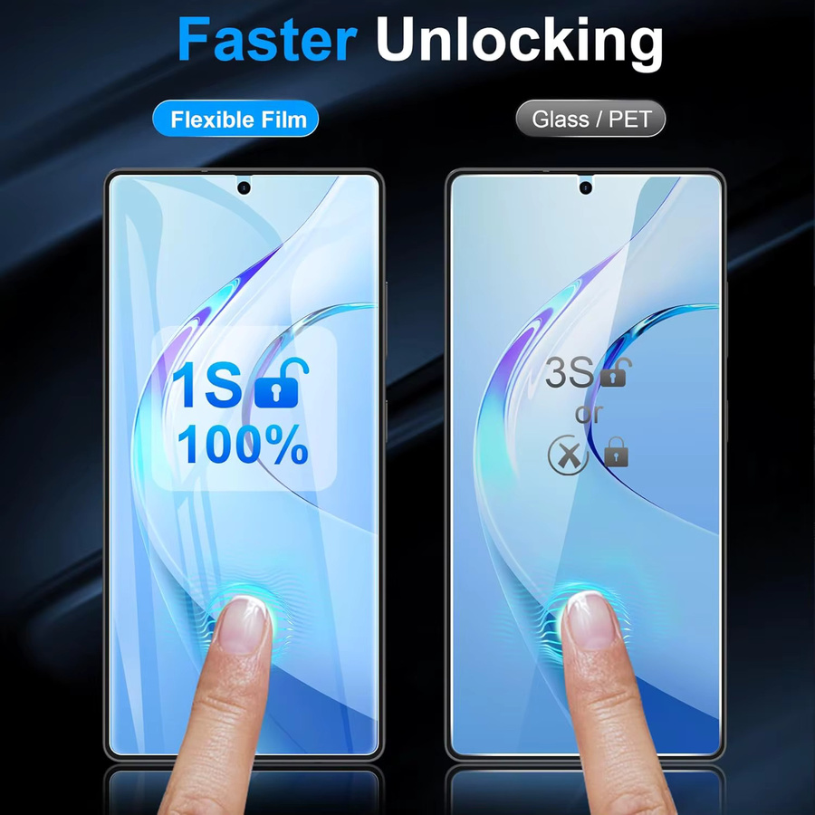 2 Stück High Definition Hydrogel Schutzfolien für Samsung Galaxy S25 Ultra, S25 FE, S25 Edge und S25+, transparent - Bild 2
