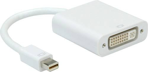 Roline Mini-DisplayPort auf DVI-D 24+1pol Adapterkabel in Weiß, Länge: 0,10 m - Bild 1