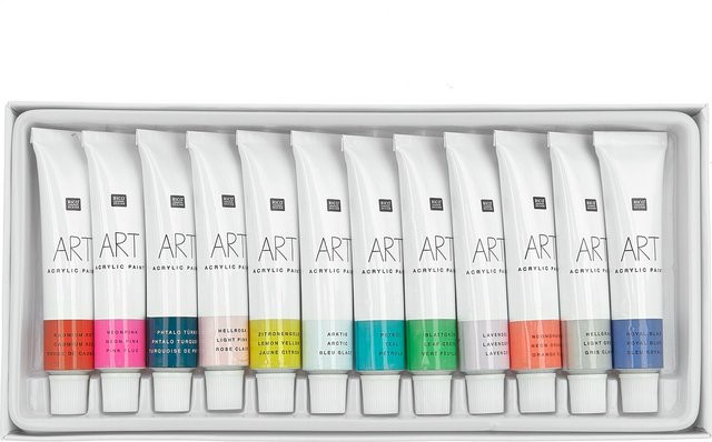 Rico Design ART Künstler Acrylfarben-Set Fashion 12x12ml - Bild 1