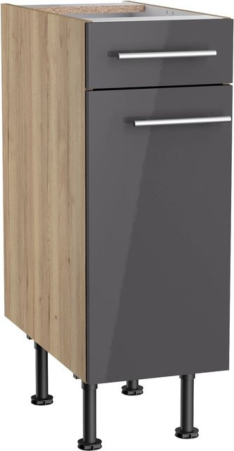 Optifit Küchen-Unterschrank Jonte in Anthrazit-Wildeiche, B/T/H: 30 x 58,4 x 87 cm - Bild 1