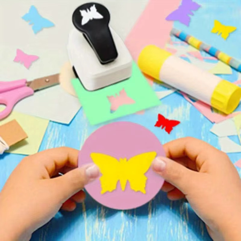 Schmetterling Locher für Scrapbooking und DIY Bastelarbeiten in Weiß, 9-25mm - Bild 2