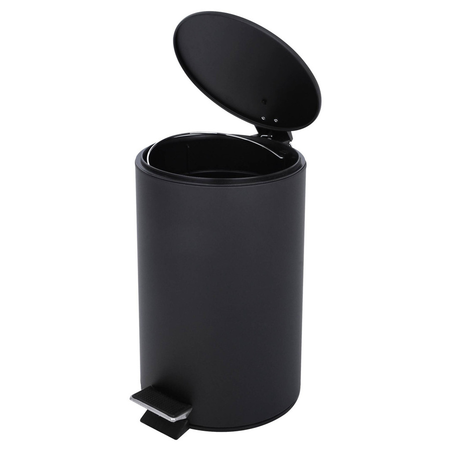 POCOline Treteimer aus Edelstahl in Mattschwarz, Höhe: 39,0 cm, Breite: 25,0 cm, Tiefe: 1,0 cm - Bild 2