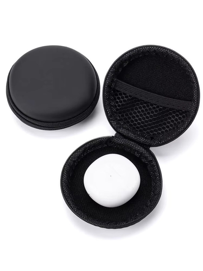 Kompakte PU Hardcase-Tasche in Schwarz zur Aufbewahrung von Kabeln, USB-Sticks und Kopfhörern - Bild 7
