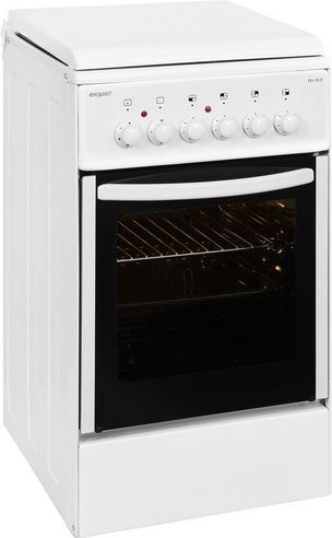 Exquisit Elektro-Standherd EH 10.3 F2 mit Kochfeld in Weiß, 51 l Backofenvolumen - Bild 2
