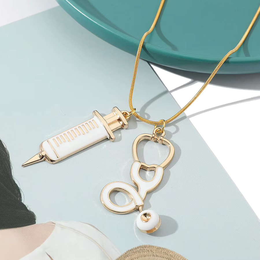 Bandai Arzt-Identitätsanhänger Halskette, Gold, Ohne Stein - Bild 2