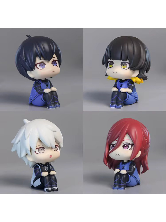 Blue Lock Anime Actionfiguren Isagi Yoichi und Bachira Meguru Q-Version Sammelfiguren Multicolor - Bild 2