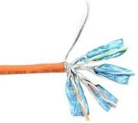 InLine Cat.6 Verlegekabel S/FTP PiMf Ethernet LAN Kabel 250MHz CU AWG23 halogenfrei Orange 100m - Bild 1