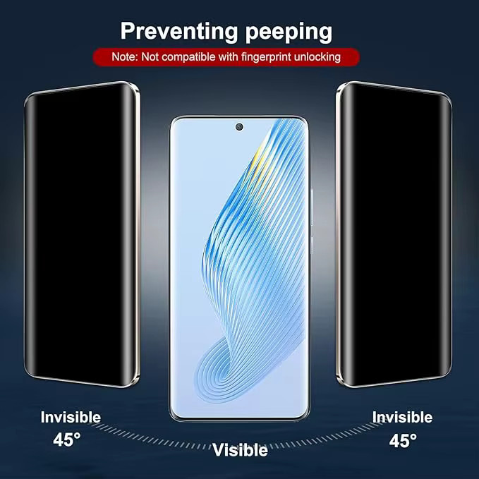 3er-Pack Privatsphäre Hydrogel-Displayschutz für OPPO Find X9 Pro, X8s und Find X8, transparent - Bild 2