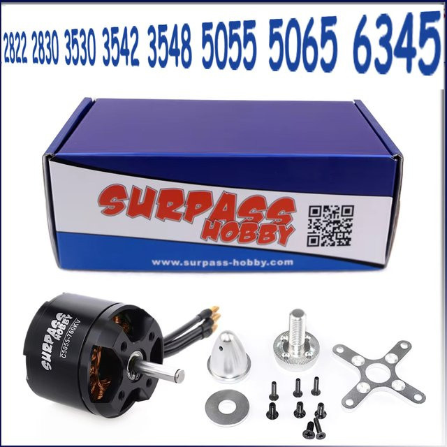 Surpass Hobby Bürtenloser Motor für RC-Modell, Metall, Schwarz - Bild 1