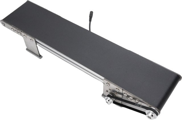 Elektrisches Tischförderband Aimo Schwarz mit Drehzahlregler, Breite: 10 cm, Tiefe: 50 cm, 0-167 U/min einstellbar - Bild 1