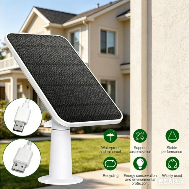 Eufy 4W Solar-Ladepanel mit 3 Meter langem Stromkabel für EufyCam 2, 2 Pro, 2C und 2C Pro - Bild 1