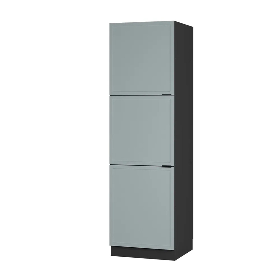 Vicco Vorratsschrank Fame-Line in Anthrazit und Hellblau-Grau mit 3 Türen und Soft-Close-Funktion, B: 60 cm, H: 206 cm, T: 60 cm - Bild 3