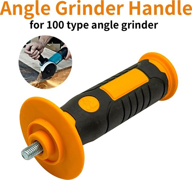 VIBRATITE M8-Gewinde-Winkelschleifer-Griff aus verdicktem Gummi mit Anti-Vibration und Dämpfung als Seitengriff für 100-Typ-Winkelschleifer-Zubehör - Bild 1