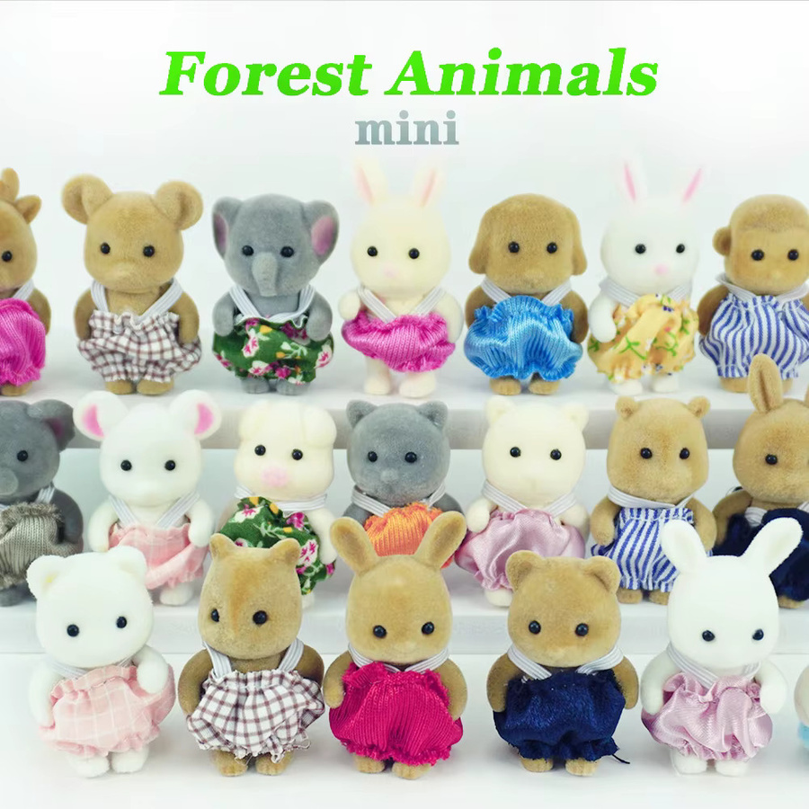 MSFTOYS Wald Tier Familie Figuren, Bunt / Mehrfarbig, Set / Bundle - Bild 2
