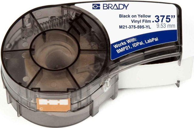 Brady M21-375-595-YL Druckeretikett Gelb Selbstklebend Multipurpose aus Kunststoff - Bild 1